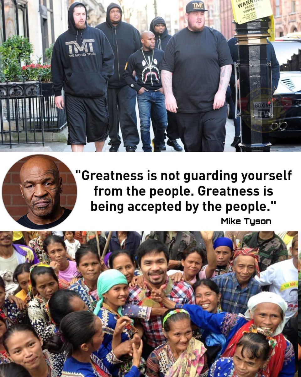 #MikeTyson jabbing #FloydMayweather and giving credit to #MannyPacquiao