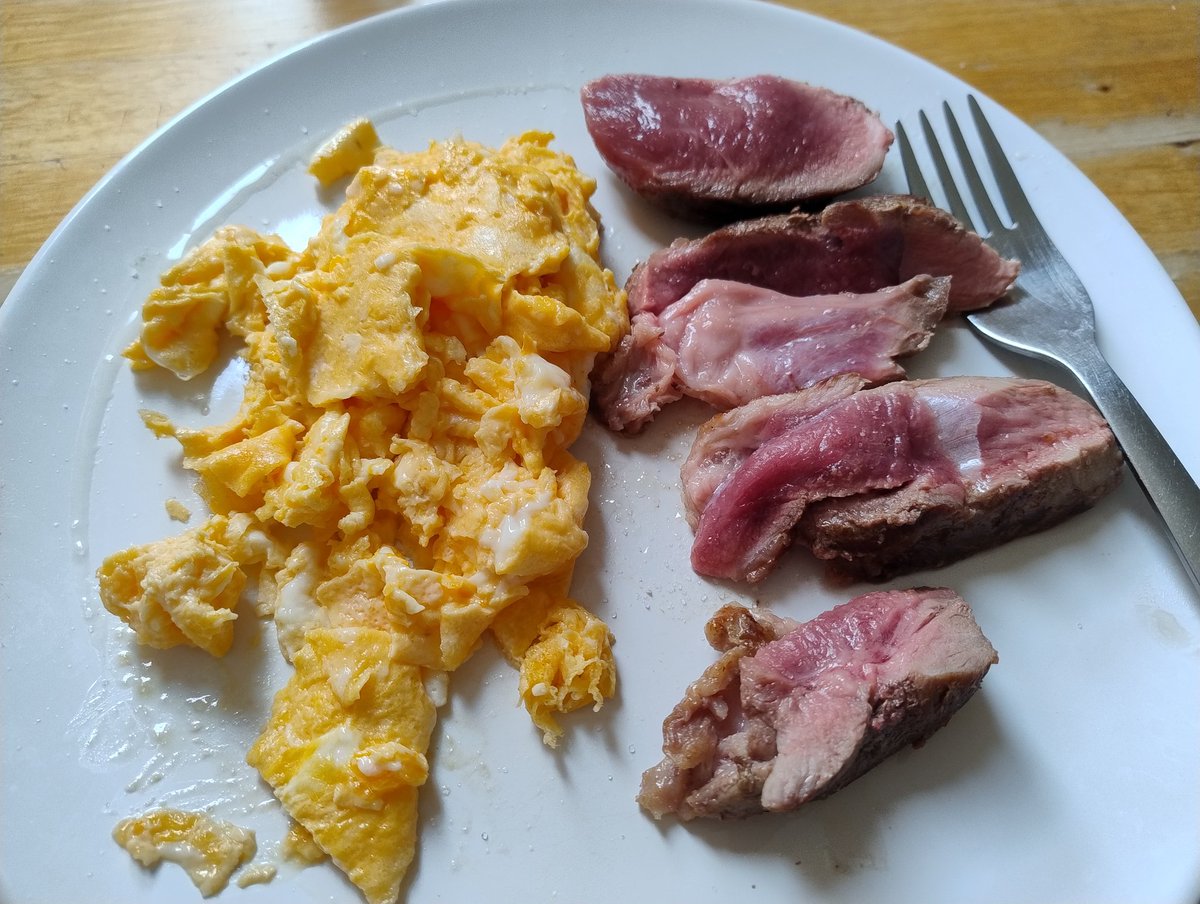 Beef and eggs with butter. Then lamb and eggs. Five years of eating like this.