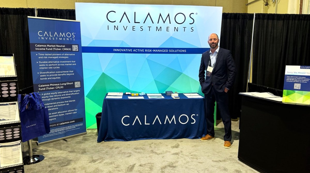 The Calamos team is thrilled to be joining financial advisors at @RJFSElevate 2024 this week. Stop by booth #110 today & tomorrow and ask us about our innovative solutions $CMNIX & $CPLIX. #RJFSELEVATE More on CMNIX: okt.to/ptOd4w More on CPLIX: okt.to/rXtn1O