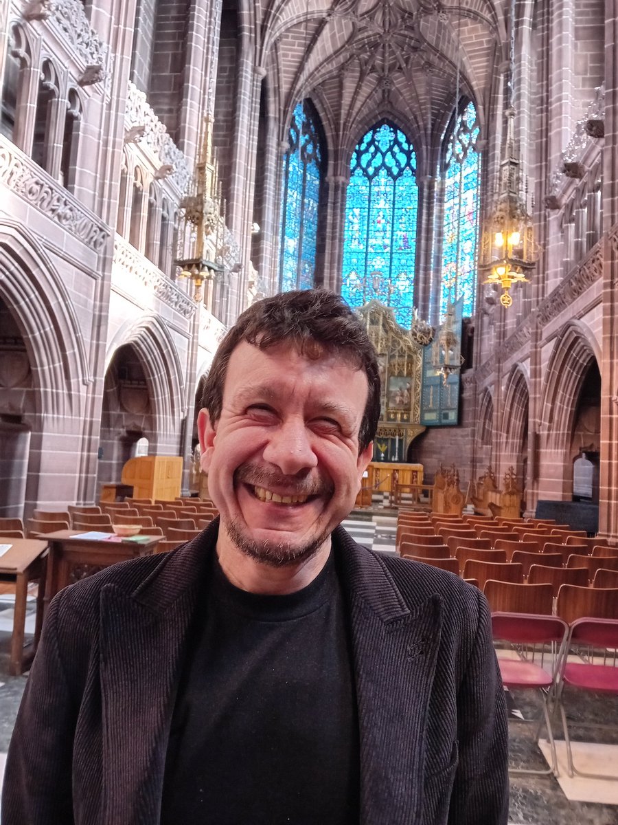 The highlight of this week has been catching up with the extraordinarily brilliant @BeltramePaolo at @LivCathedral, about his time at the @VaticanObserv, discussing the joys and challenges of working in the long shadows of the established church.