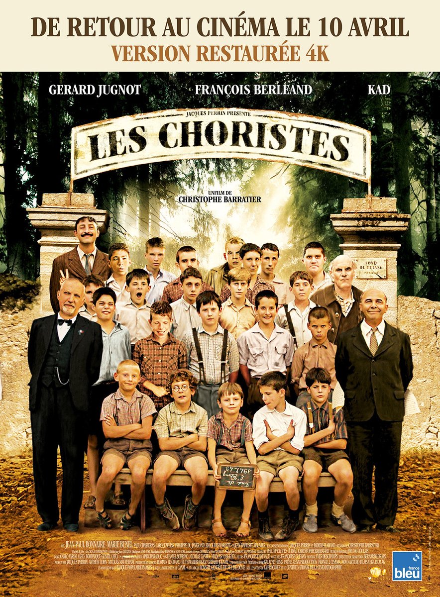 🎬 Programme ciné de la semaine 🎬
#Ciné #Quinsonnets #TousAuCinema
Le #ConseilCiné de la semaine : 'Les choristes' de retour au cinéma !