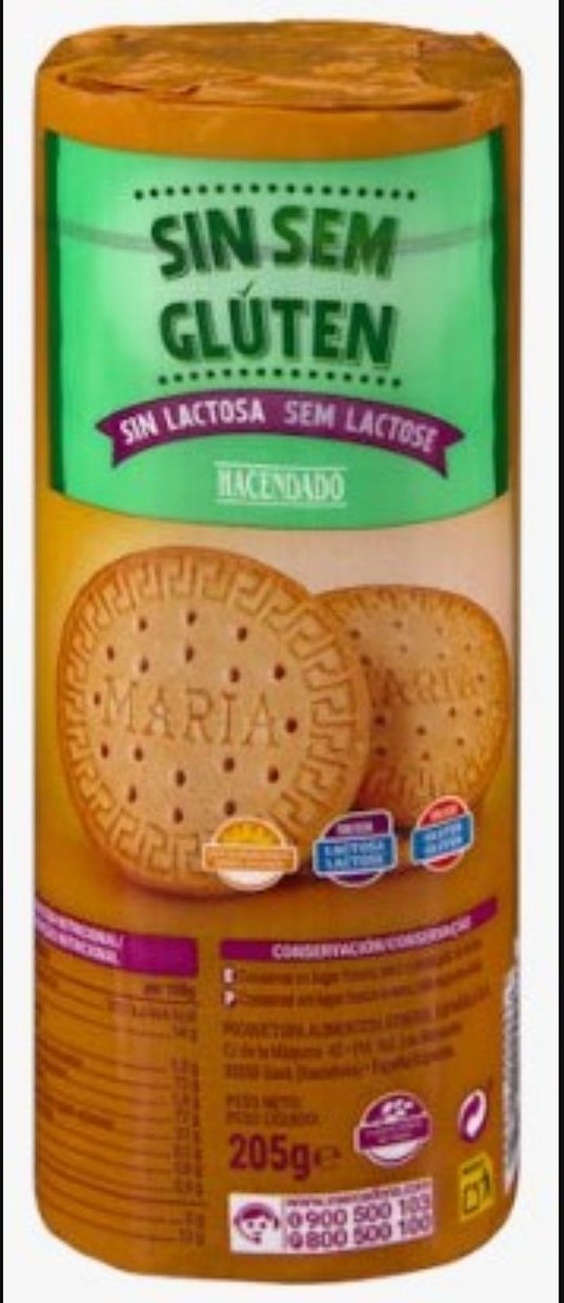 AESAN_gob_es's tweet photo. ⚠️ Exclusivamente para personas alérgicas a las proteínas de la leche: Presencia de proteínas de la leche en galletas.
▶️Nombre: GALLETAS MARIA SIN GLUTEN/SIN LACTOSA
▶️Marca: HACENDADO
▶️Número de lote: 29/05/25 060 20: 52 1
 📌 https://t.co/GTwHAu26IL https://t.co/AWUAKrtir3