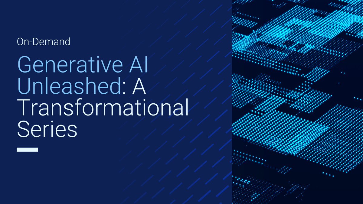 Embark on a transformative journey with our 'GenerativeAI Unleashed' virtual event series! No matter where you are on your #AI journey, our on-demand series offers insights into making #GenerativeAI real. Watch here: dell.to/3Uowxkm #TransformHIT