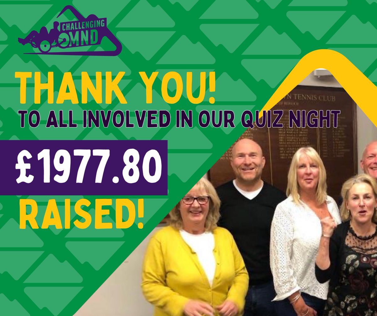 A hugely successful #Quiz Night this week! A big thank you to everyone involved 👏🏼 #fundraiser #grateful #mnd