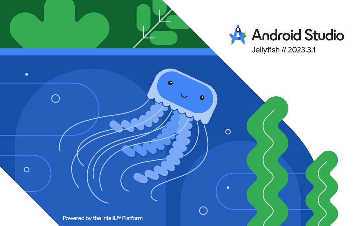 AndroidStudio's tweet image. The Android Studio Jellyfish stable release is here! Develop, debug, and optimize your apps with:

🪼 Gemini in Android Studio
🪼 Android Device Streaming
🪼 AQI Crashlytics updates

Get ready for next-level development with Android Studio Jellyfish → goo.gle/49Ypm8g