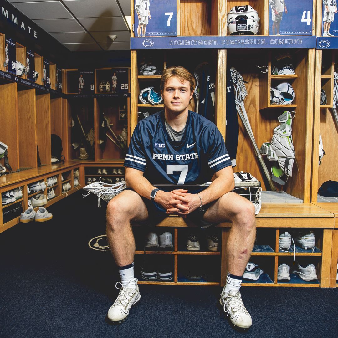 Get to know All-American @PennStateMLAX attacker TJ Malone, including what motivated him to come back from injuries to become the two-time Big Ten Offensive Player of the Year: buff.ly/3w4QhSl #WeAre #PennStaterMag #PennStater