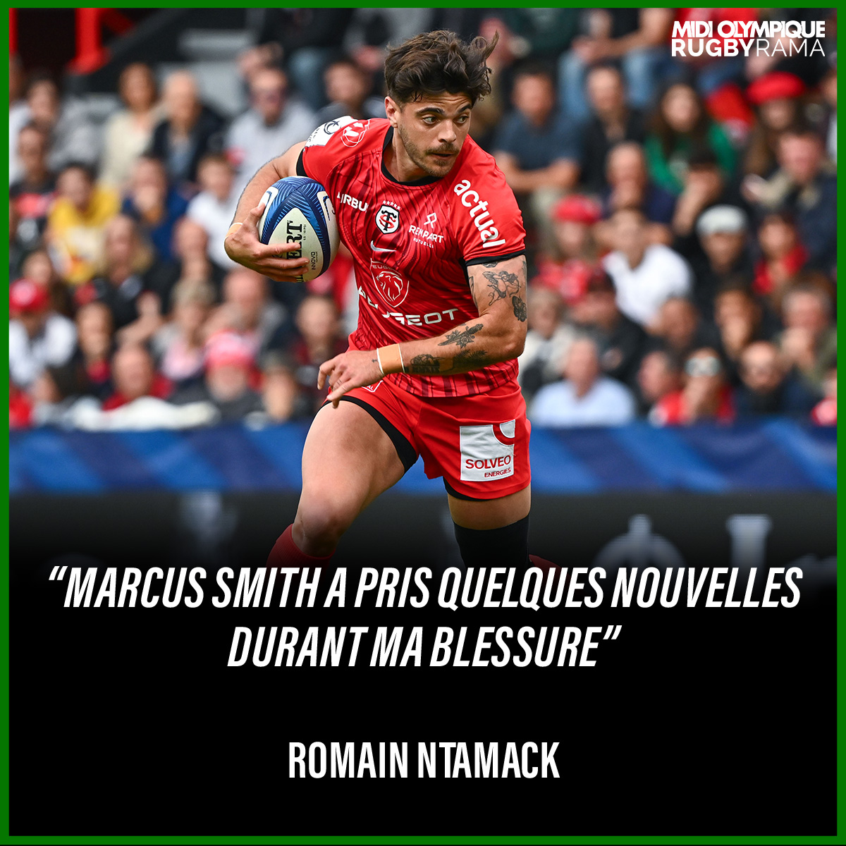 Romain Ntamack a pris le temps de revenir sur son actualité et celle de son club, à quelques jours de la demi-finale de Champions Cup face aux Harlequins.

Tout est à lire ici > tinyurl.com/ycx8mmyy