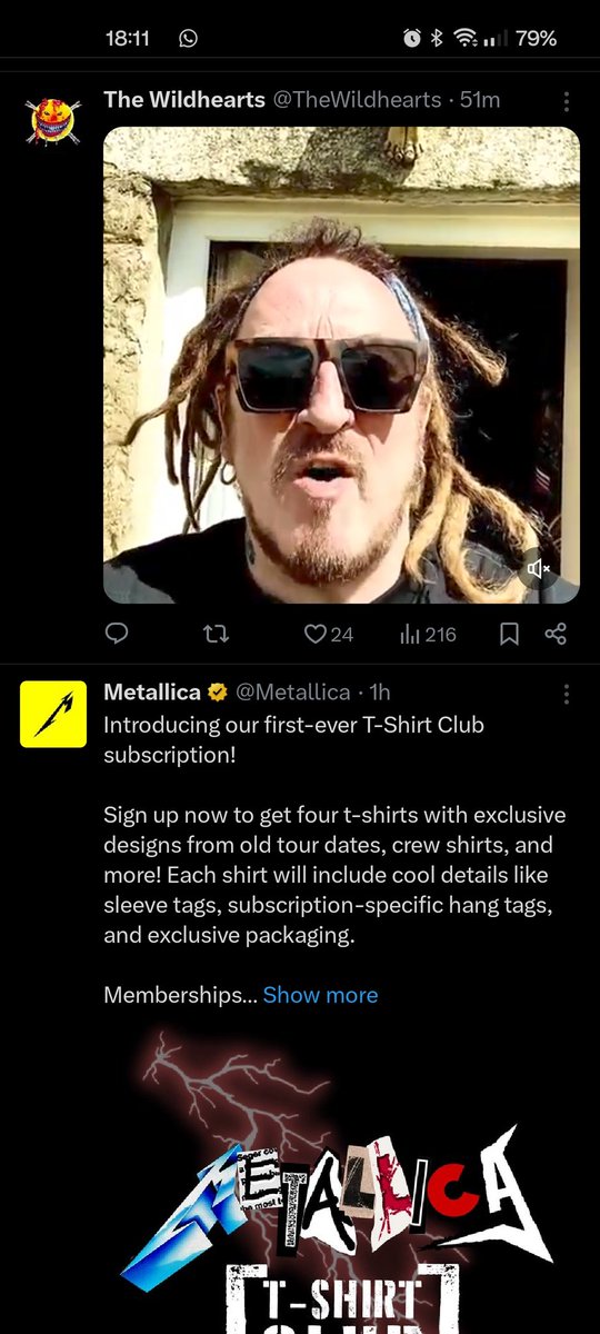@TheWildhearts @GingerWildheart So good, Metallica are copying you 😂 @GingerWildheart