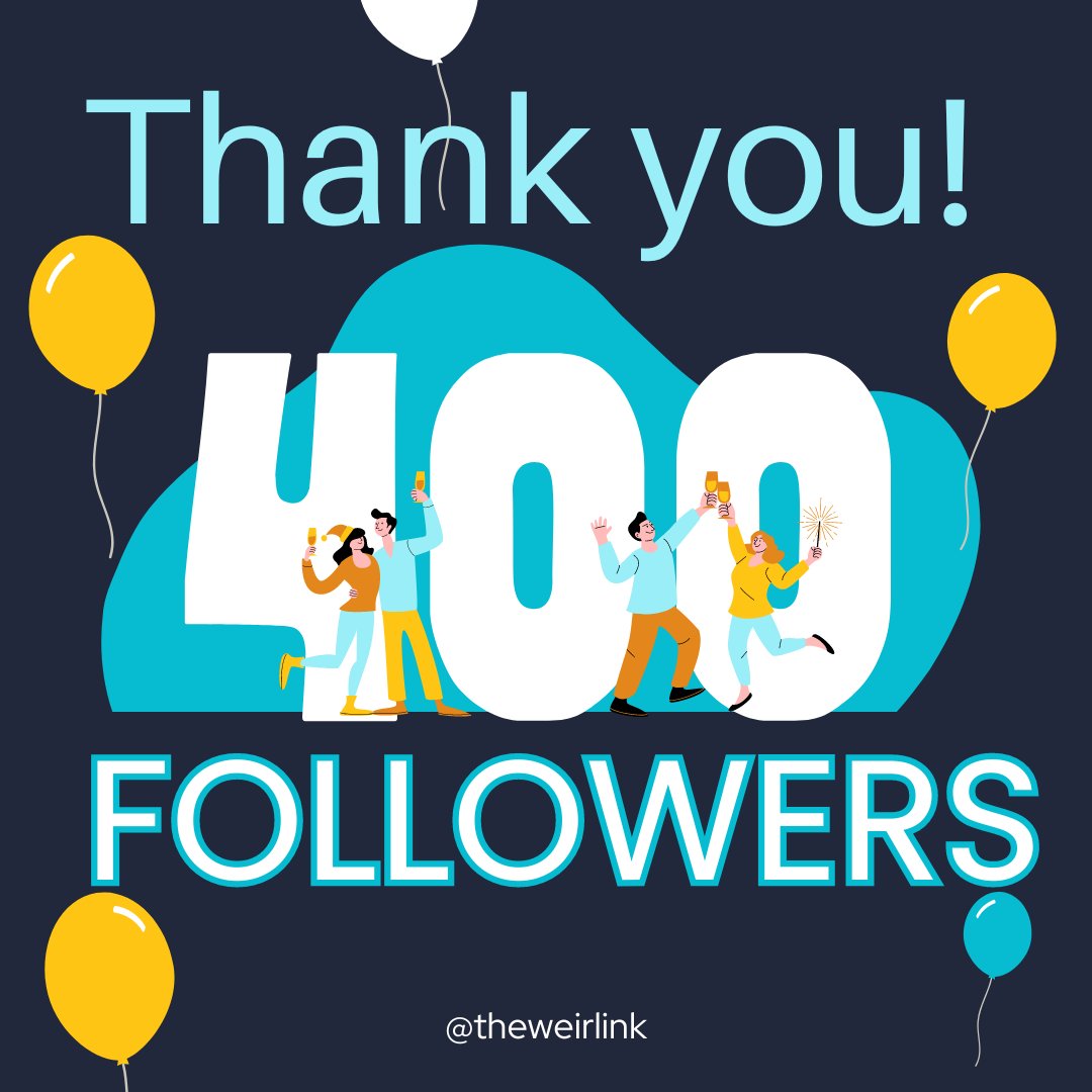 🎉🎉Follower appreciation post! We are delighted to have reached 400 followers over on @Instagram! Thank you everyone for all your support - please keep following to help spread the word about the work The Weir Link does! #communitycentre #claphampark #sw12 #catalystforchange