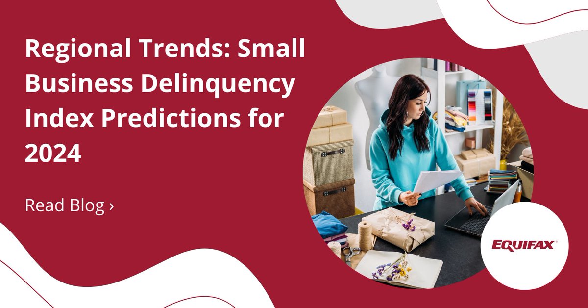 33.3 million businesses in the United States qualify as small businesses. Examining the #SmallBusiness Delinquency Index across different regions unveils contrasting stories of resilience and stability. Read blog for more: bit.ly/4bdwbnG