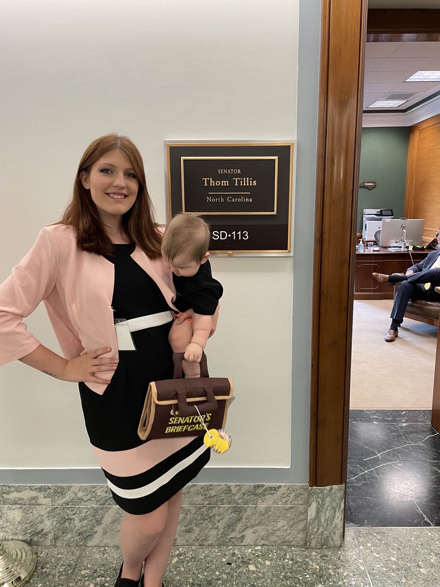 Baby Callum came to Congress ready to work at #StrollingThunder today! Thanks @SenThomTillis for meeting with this NC family to talk about the importance of #EarlyHeadStart. Please #ThinkBabiesAndAct and invest in our future! @ZEROTOTHREE #ThinkBabiesNC