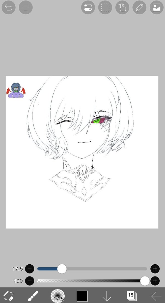 HyperBasilik's tweet photo. I left this work in progress for a while now and I always told myself that I'll finish it later what an artist life https://t.co/FYGveiRzc1