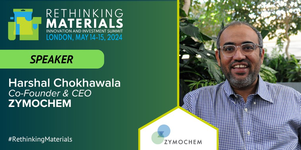 Interested in learning how biobased polymers will redefine how everyday items are made?

Come hear Harshal at <a href="/RethinkMaterial/">RethinkingMaterials</a> later this month!

#FossilFreeFuture
#biomanufacturing
#Sustainability