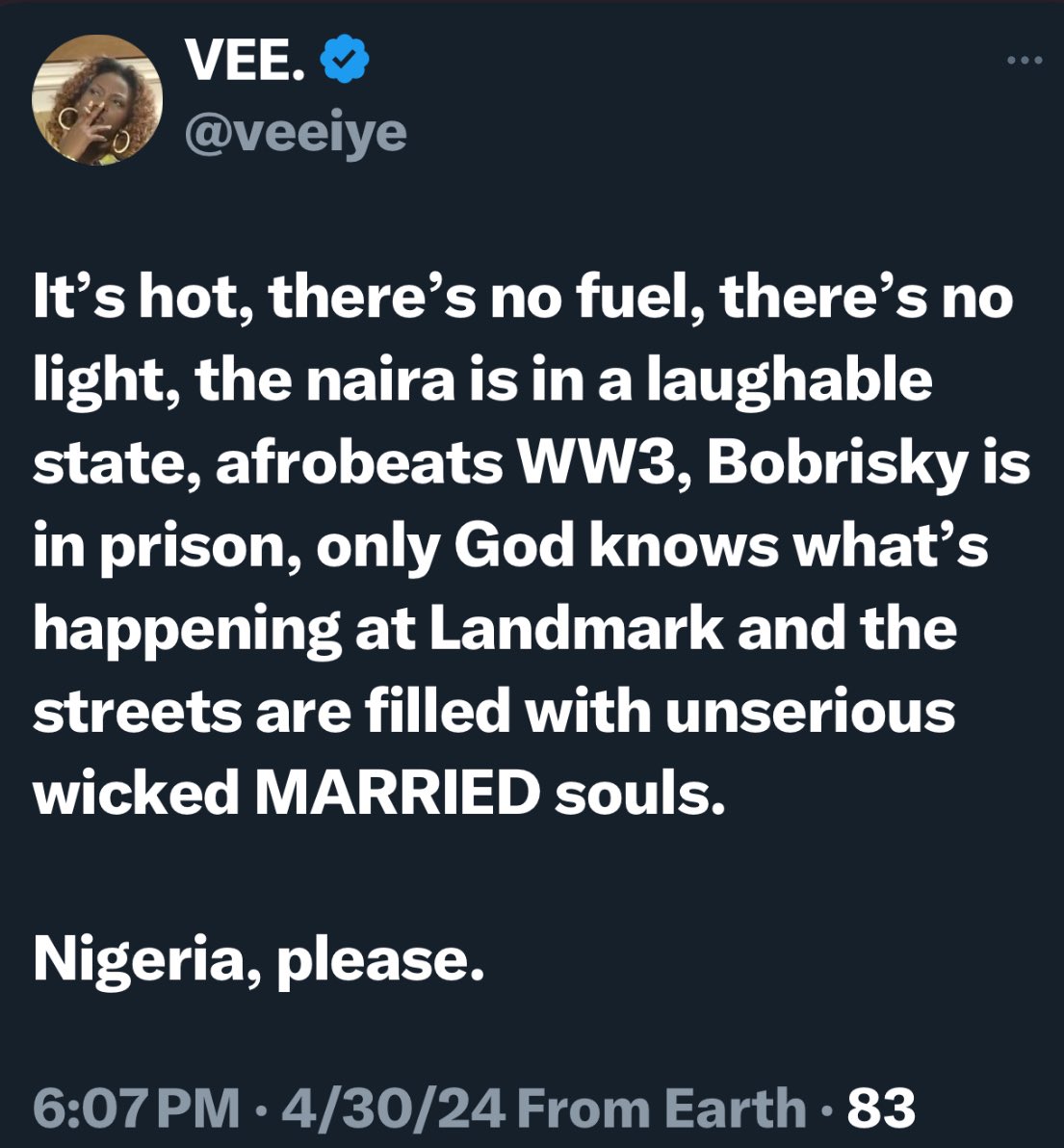 BBN’s Vee rants over a multitude of issues