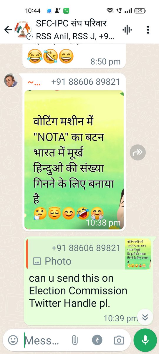 <a href="/ECISVEEP/">Election Commission of India</a> <a href="/SpokespersonECI/">Spokesperson ECI</a> <a href="/PMOIndia/">PMO India</a> <a href="/narendramodi/">Narendra Modi</a> 
<a href="/DDNewsHindi/">डीडी न्यूज़</a> <a href="/DDNational/">Doordarshan National दूरदर्शन नेशनल</a> <a href="/aajtak/">AajTak</a> <a href="/ndtv/">NDTV</a> <a href="/ABPNews/">ABP News</a> <a href="/DNHindi/">डाइनामाइट न्यूज़ हिंदी</a> <a href="/INCIndia/">Congress</a> <a href="/BJP4India/">BJP</a>