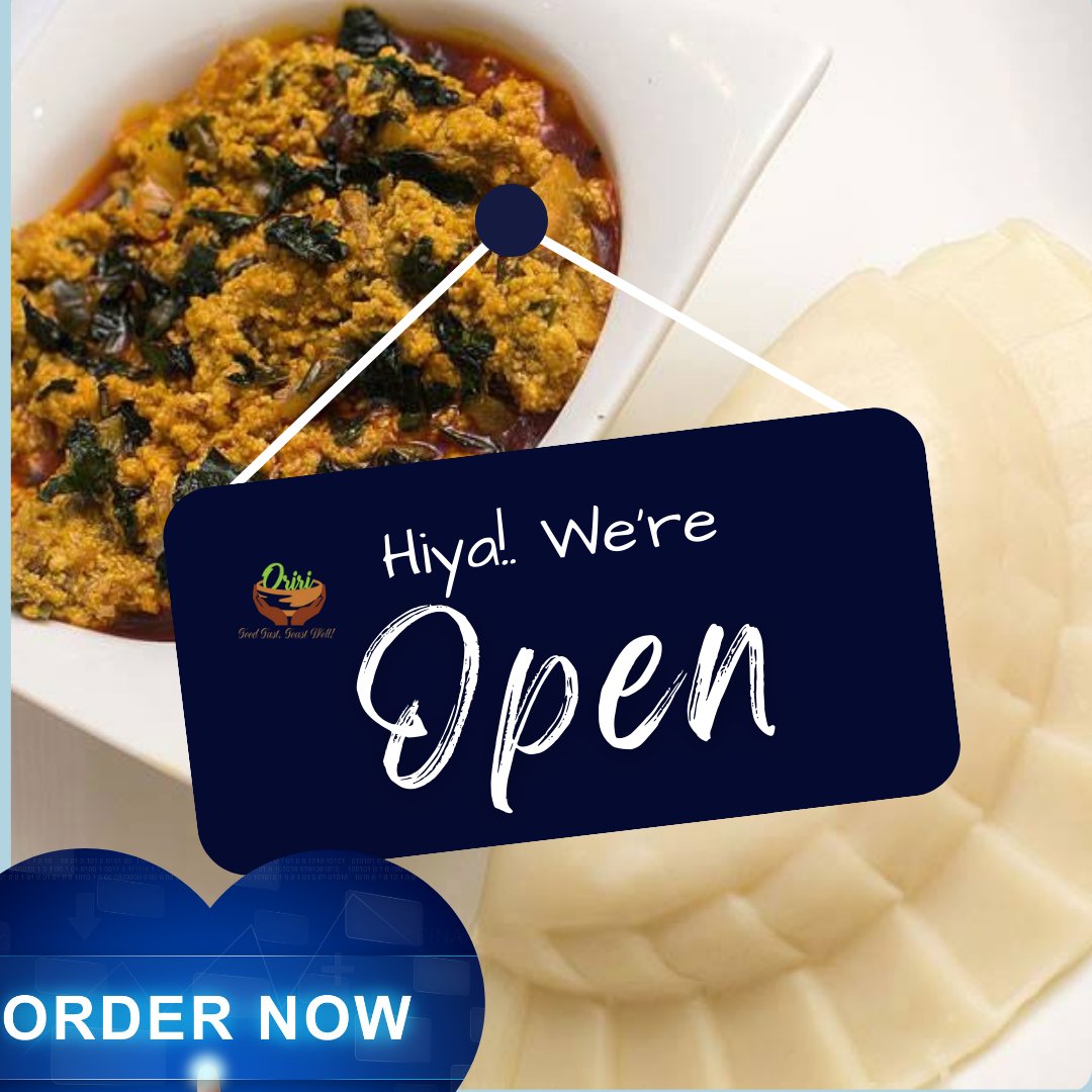 🎉 We're open and ready to serve you! 🎉 Whether you're craving our mouthwatering soups or hearty stews, Oriri Foods is here to satisfy your taste buds. Order today and treat yourself to a delicious meal. We can't wait to see you!

#OpenforBusiness #oririfoods #boston #foodie