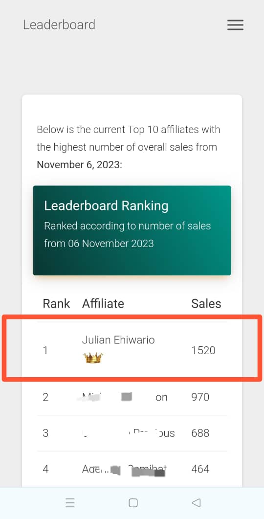 Julian (@coach_julian1) on Twitter photo I planned to win the 320sales challenge 3.0 on <a href="/promptearn/">PromptEarn</a> when it started.
Now I wonπthe 1,520sales challengeππmiracle nor dey tire JESUS ππ»
I won the grand prize of 1,200sales (Aπ and a free trip to Mauritius)
I added it up with 320sales(iPhone13pro/A laptop) all for freeπ I planned to win the 320sales challenge 3.0 on <a href="/promptearn/">PromptEarn</a> when it started.
Now I wonπthe 1,520sales challengeππmiracle nor dey tire JESUS ππ»
I won the grand prize of 1,200sales (Aπ and a free trip to Mauritius)
I added it up with 320sales(iPhone13pro/A laptop) all for freeπ