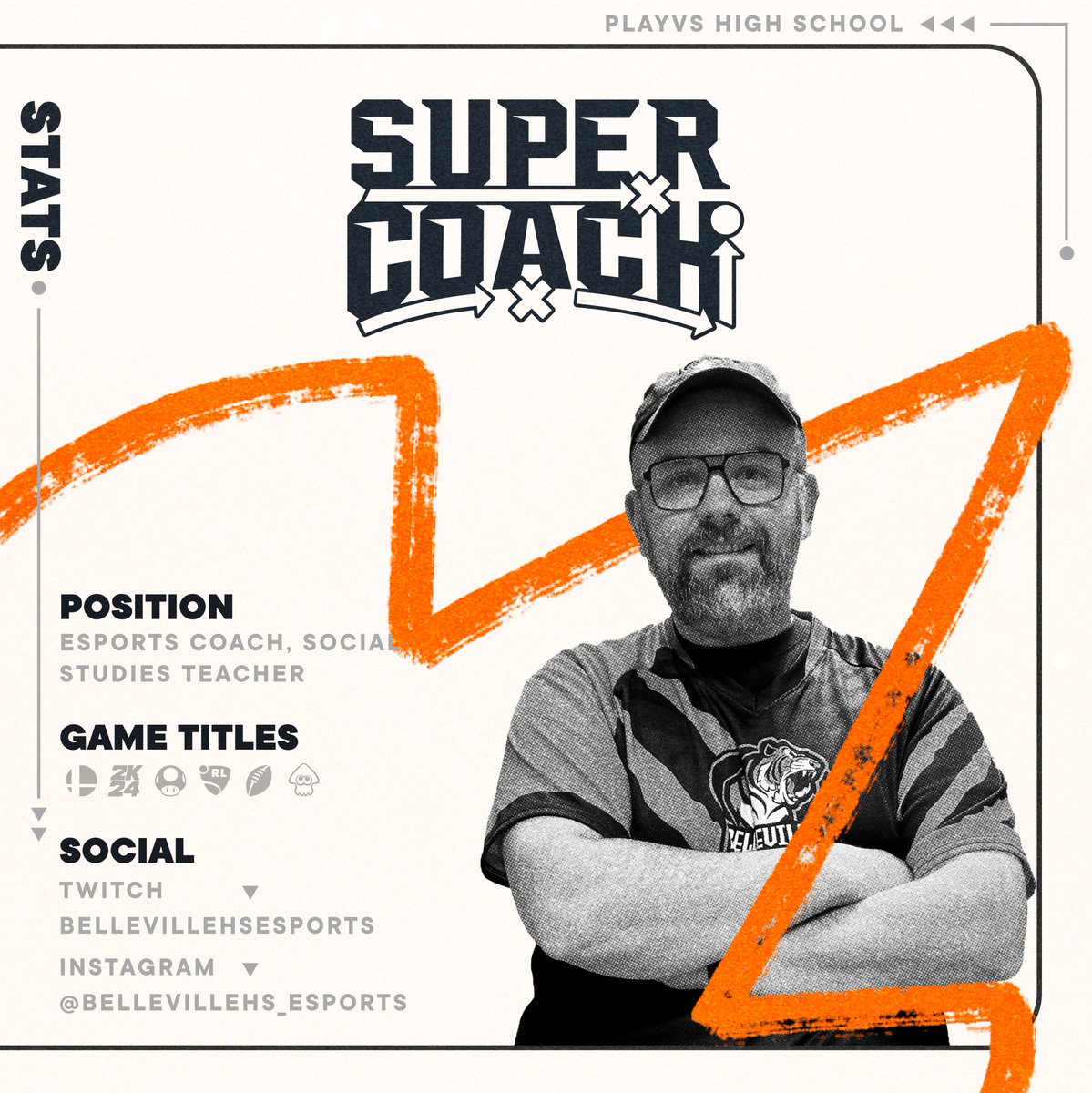 Another Super Coach's first year wrapping up. Congrats to Mark Darket from @BHSTigersInfo Mark's favorite thing about esports is how players who are not involved in other activities at the school, but find a home on the esports teams. Great Job Mark!