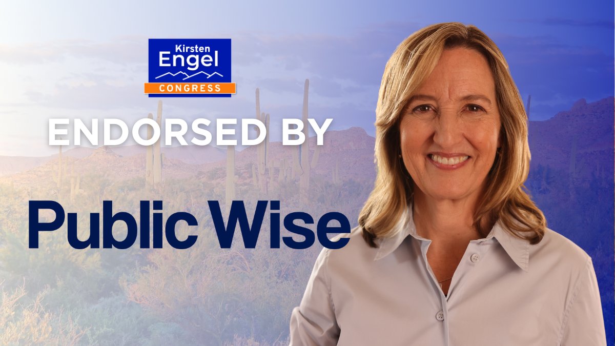 Voting rights and democracy are under threat, especially in Arizona. I'm proud to have the support of @PublicWise, a leader in defending our democratic rights. #AZ06