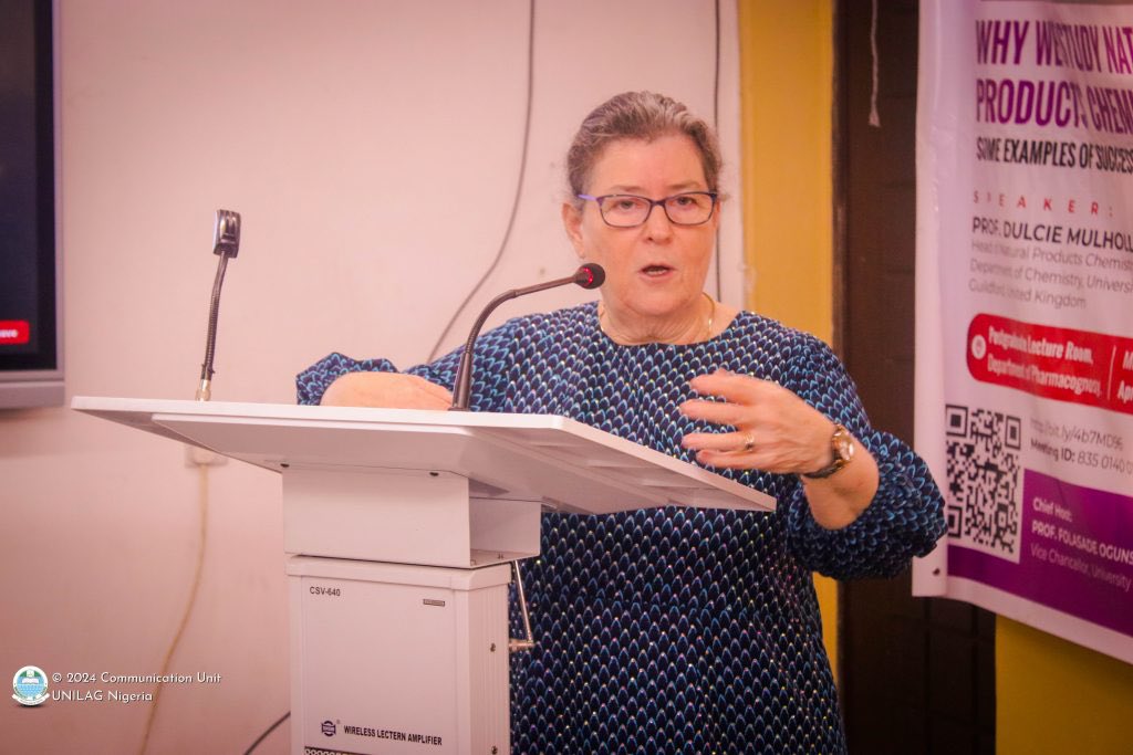 Leading Natural Products Chemist, Professor Dulcie Mulholland has advocated for increased investment in natural products research at a Public Lecture of the Department of Pharmacognosy, Faculty of Pharmacy, which held on Monday, April 29, 2024. unilag.edu.ng/?p=36675