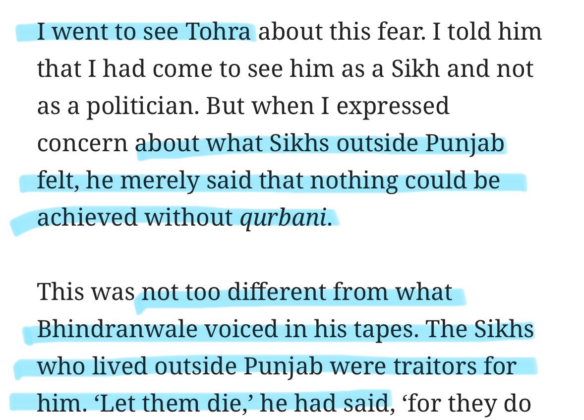 1) You underestimate how loved #IndiraGandhi was in her times. 2) But your Q is valid & was indeed asked when #Bhindranwale spewed hate & violence. 3) The perverted Jattwadi logic is: loss of lives & property will be of non-Jat #Sikhs & would only increase Jatt control —so good!