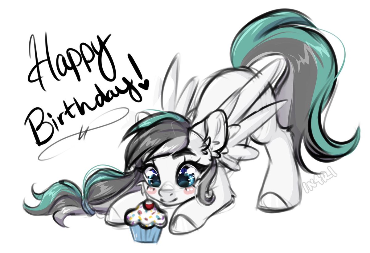 ✨Happy birthday @MelodyHusky!✨ I hope you have an amazing bday, miss you lots! 🎨 by @IN4RI_ 🖤🩶🩷