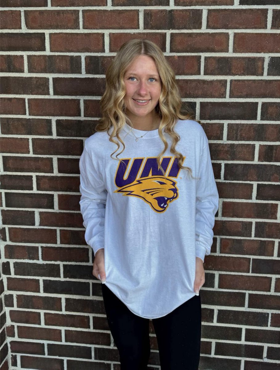 I'm so excited to announce my commitment to play volleyball at UNI! I am grateful for the support from my family &amp; friends. A big thanks to my Plex &amp; Ballard coaches, teammates, &amp; volleyball family for pushing me and always cheering me on. I can't wait to be a UNI Panther💛💜