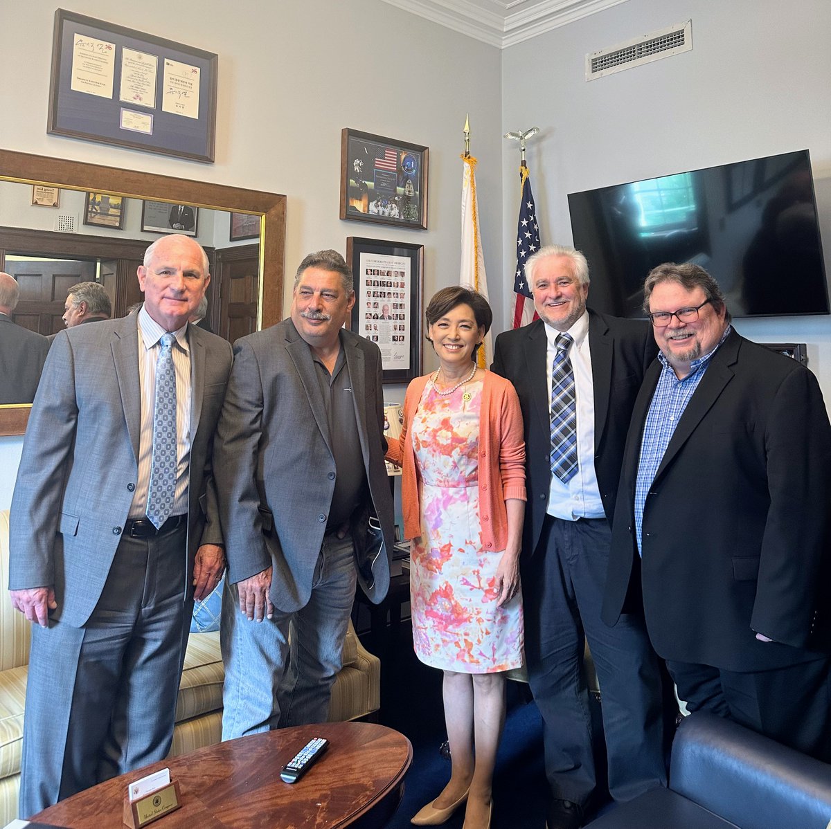 So proud #CA40 is paving the way for science & innovation. I enjoyed meeting with local space manufacturers in town with @ulalaunch to hear about their work to boost space exploration!