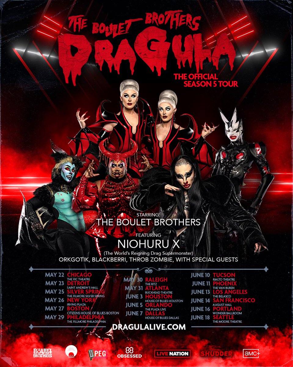 We’re getting so close! Get tickets, upgrades, and entry to the Creatures of the Night pre-show at dragulalive.com