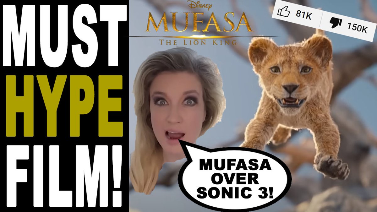 🚨NEW VIDEO🚨 Disney Shills Try and FAIL to Hype Mufasa | Lion King Prequel. Already Ratioed within 24 hours!!! youtu.be/UMf2a5Wwql4