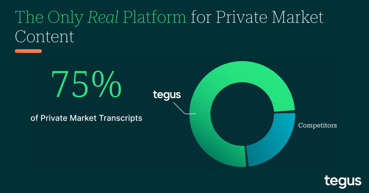 Want to learn more about private companies? With over 75% of the private transcript market, no other platform offers investors such extensive content in this opaque landscape. bit.ly/3JFXA5T