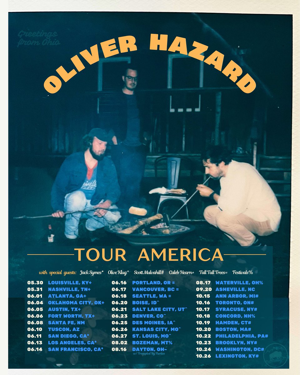 Buckle up friends! 2024 is just getting started! And happy to announce that we are hitting the road with these VERY special guests! Tix at olihazard.com