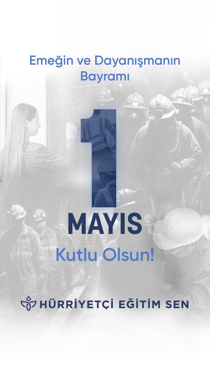 Alın teri ile çalışarak, üreterek ülkemizin geleceğine katkı sağlayan bütün emekçi kardeşlerimizin 1 Mayıs Emek ve Dayanışma Günü’nü kutlu olsun. 
#1MayısİşçiBayramı
#HürriyetçiEğitimSen