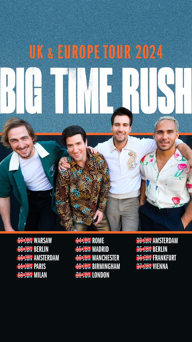 😘😘 Thank you to our Europe and UK Rushers for a SOLD OUT tour! Because you’re all so awesome we are bringing a special guest, <a href="/spencermusic/">Spencer Sutherland</a> along for the ride! 🎢