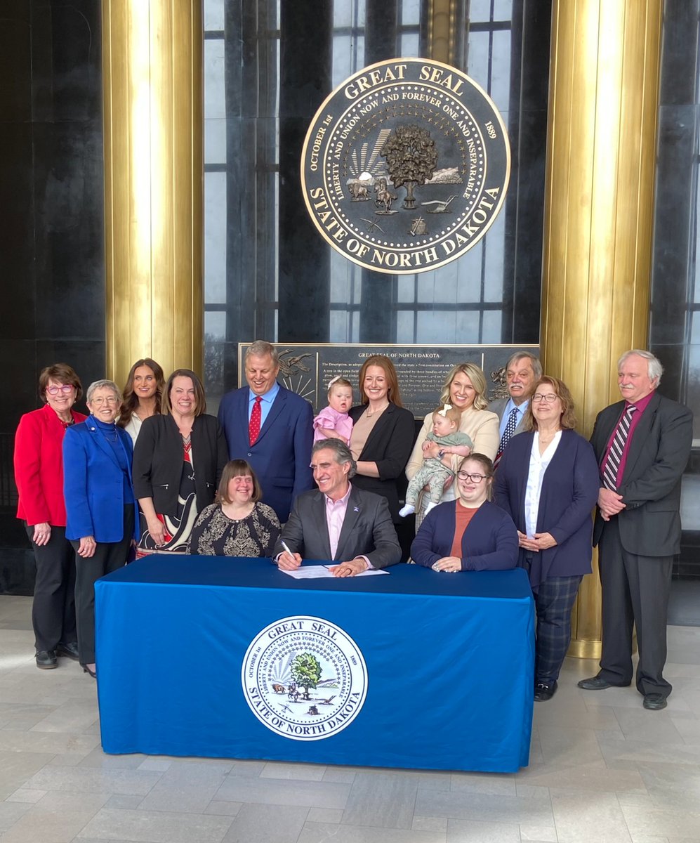 NDSC's tweet photo. "We create change together," says NDAC Member Roxane Romanick of North Dakota. Roxane is a passionate advocate for individuals with Down syndrome and other disabilities and Early Intervention Part C services. Learn more NDAC at  https://t.co/HYRfr0v770 https://t.co/eUEribrBpz