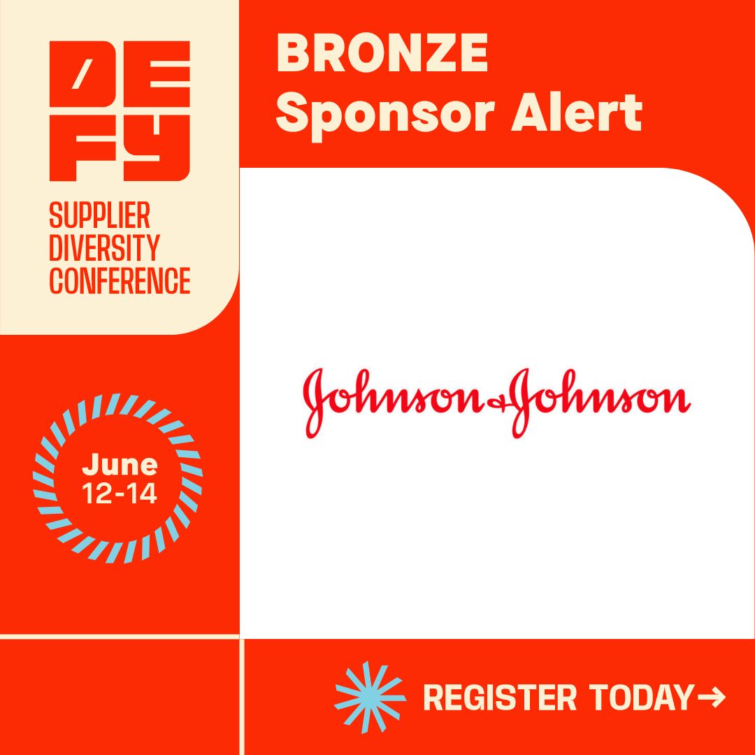 A round of applause 👏 for #DEFY2024 new Bronze sponsor, Johnson & Johnson! Celebrate #SupplierDiversity and matchmake with them and other corporate partners and suppliers this June 12-14 in #Montreal. Register today - spots are limited 👉 go.camsc.ca/DEFYREG