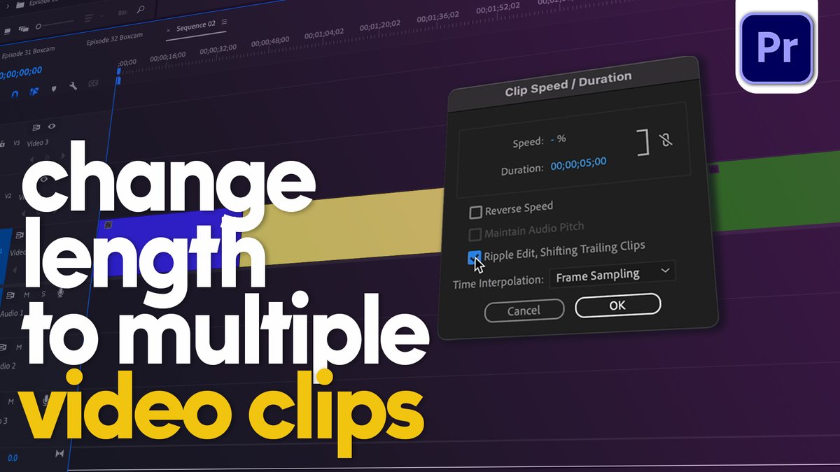 How to change the length to multiple video clips in #PremierePro #videoediting #adobe #tutorial #course #freecourse  youtu.be/QzTZf8Xr5lU?si… via @YouTube