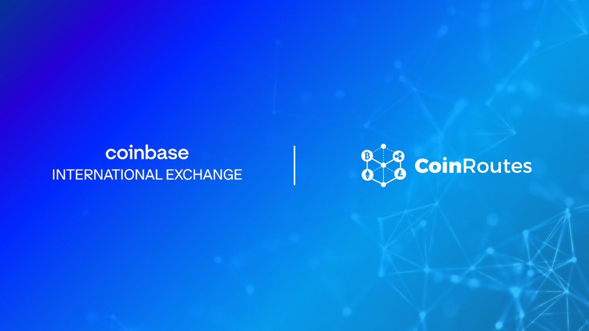 CoinbaseIntExch's tweet photo. Coinbase International Exchange users can now trade through @coinroutes, which offers a unified API and UI trading interface, market data dashboards, in-depth reporting and advanced trading algorithms.

Learn more about the integration here: https://t.co/nGuetrVtzD https://t.co/ck04ISjEGy