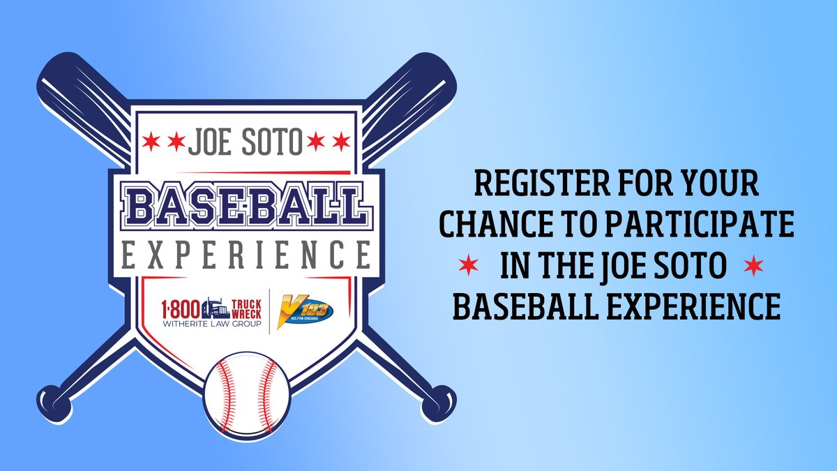 Register for your chance to participate in the Joe Soto Baseball Experience in partnership with Amy Witherite and 1-800-Truck Wreck. Bring your kids to enjoy a day of fun and baseball with our very own Joe Soto! Register Here: ihe.art/xgEQ3Gv