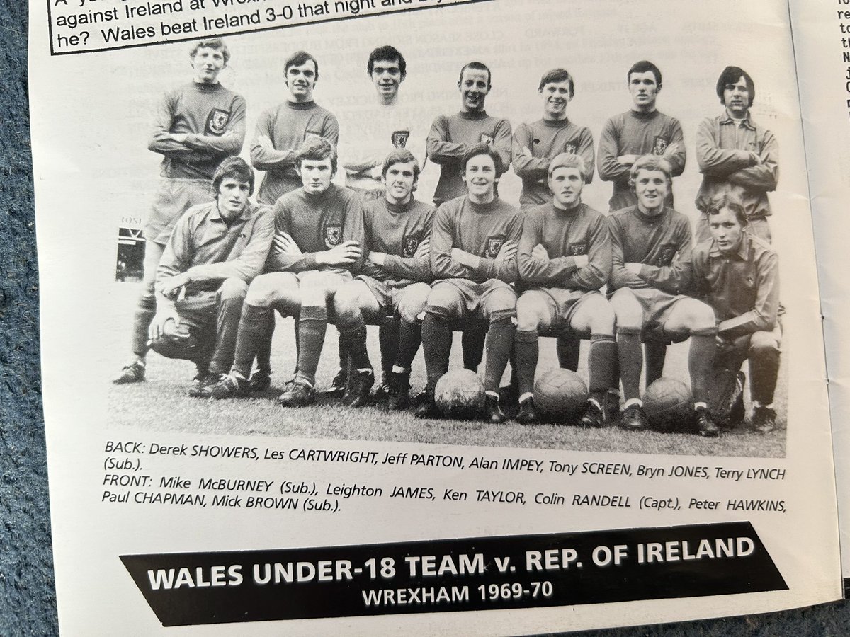 Wales lost one of its most talented players recently with the death of Leighton James. Our former manager Bryn Jones played alongside Leighton for @Cymru Under-18s in 1969/70. Leighton later managed Bay’s NPL rivals @GainsTrinityFC @ASFCofficial and @MorecambeFC