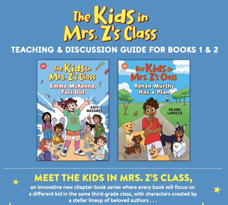 Teacher & librarian friends! Our teaching & discussion guide for THE KIDS IN MRS. Z'S CLASS includes a reproducible character development worksheet - the same one our authors used to create Emma, Rohan, and all our characters for the series! hachettebookgroup.com/wp-content/upl…