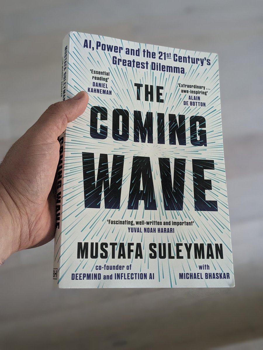 'Technology is the best and worst of us.'

This is my favorite line by the founder of DeepMind, Mustafa Suleyman.

It's worth the read if you are interested in the future of humanity, work, society and things like that.