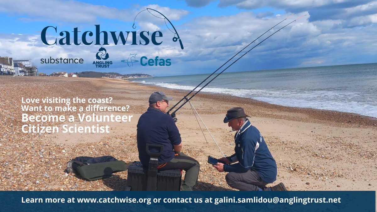 Join us as a #Catchwise Volunteer Citizen Scientist and take part in the biggest sea angling survey in over a decade. Apply for Catchwise Volunteer roles here: smartsurvey.co.uk/s/catchwisevols