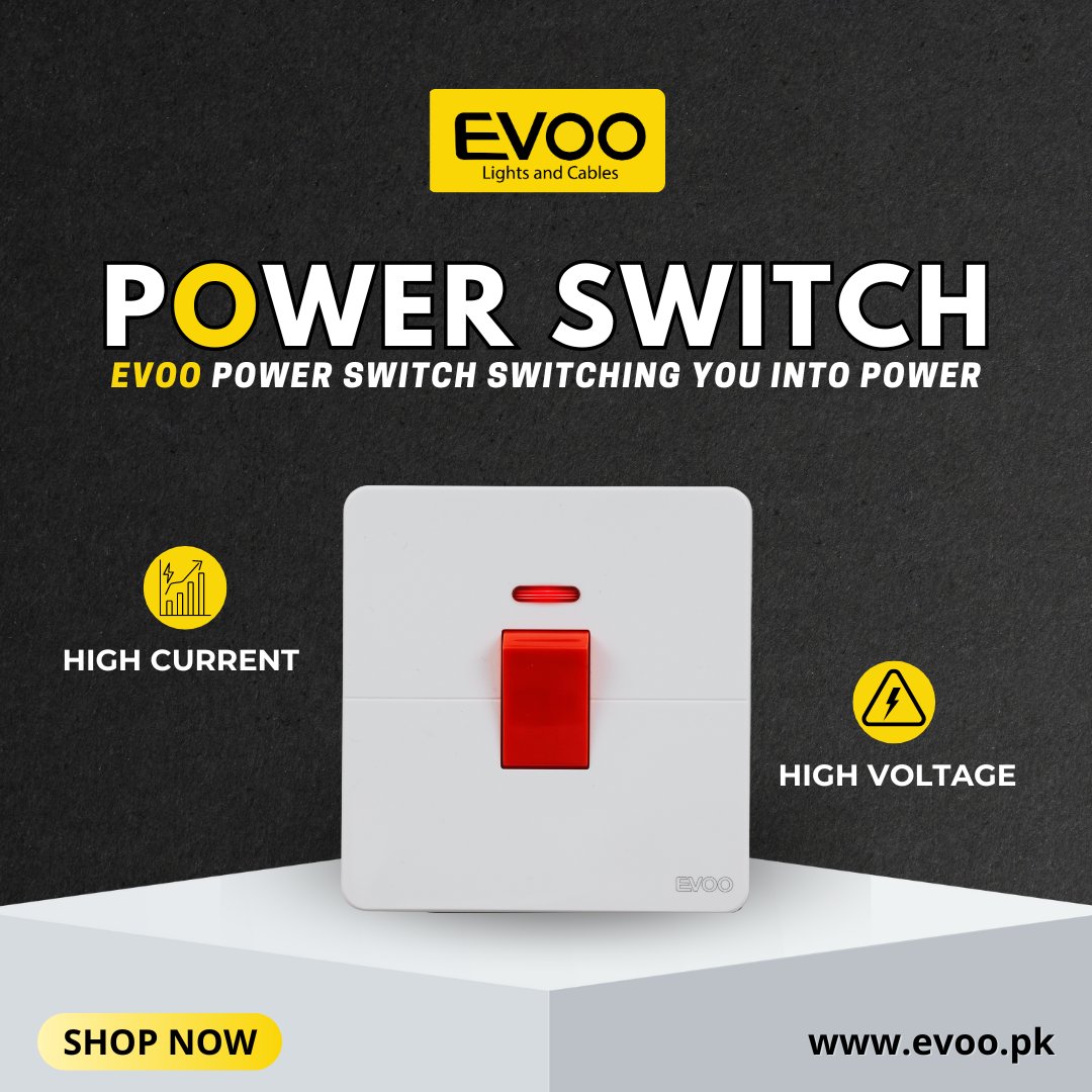 Unleash the force! EVOO Power Switch: Igniting high current, high voltage power! ⚡
.
Choose EVOO. 0329 8680000
.
#PowerOn #EVOO #HighVoltage #HighCurrent