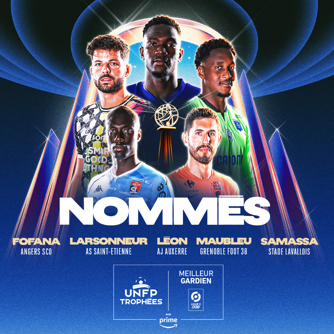 Pour un mur solide il vous faut :  Des briques 🧱 Des outils ⚒️ Des gros bras 💪  Sinon vous pouvez opter pour les nommés du Trophée UNFP du Meilleur Gardien de Ligue 2 BKT :  Y.FOFANA, G.LARSONNEUR, D.LÉON, B.MAUBLEU et M.SAMASSA  #TropheesUNFP