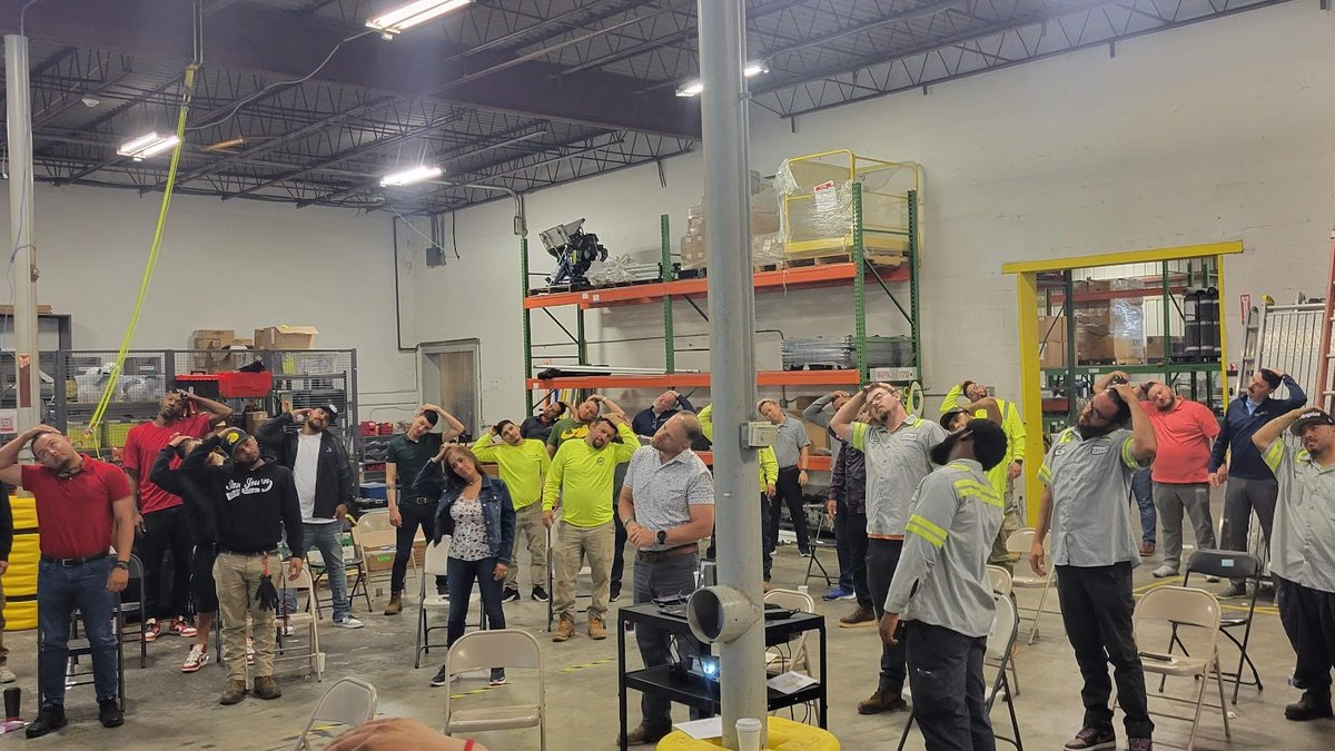 JasonMFinney's tweet photo. 🔥👷‍♂️ April Safety Meeting Highlights! 👷‍♀️🔥

Today at Ideal Building Solutions, we are closing out the month of April with a safety meeting focused on heat-related risks. As the temperatures rise, it’s vital to know how to prevent and respond to the heat. https://t.co/QzplLbzI33