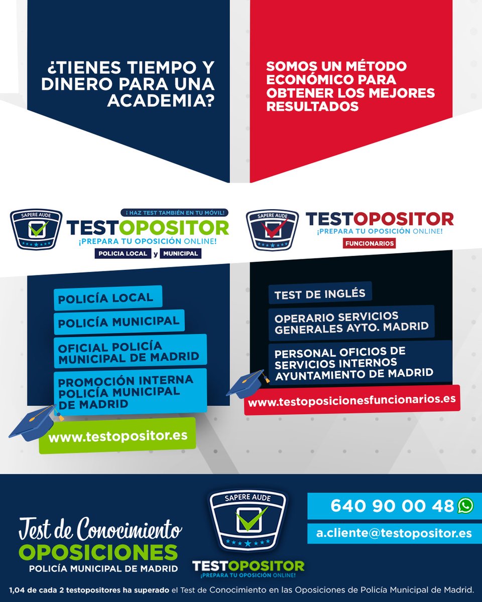 Testopositor1's tweet photo. 🚨 ¿Tienes tiempo y dinero para una Academia?🎓👮‍♂️
¡No necesitas invertir en academias costosas!
🎓 Todo en https://t.co/2y7AXA2rwJ
🎓 Todo en https://t.co/2tJDV18YyC https://t.co/klozcouHkG