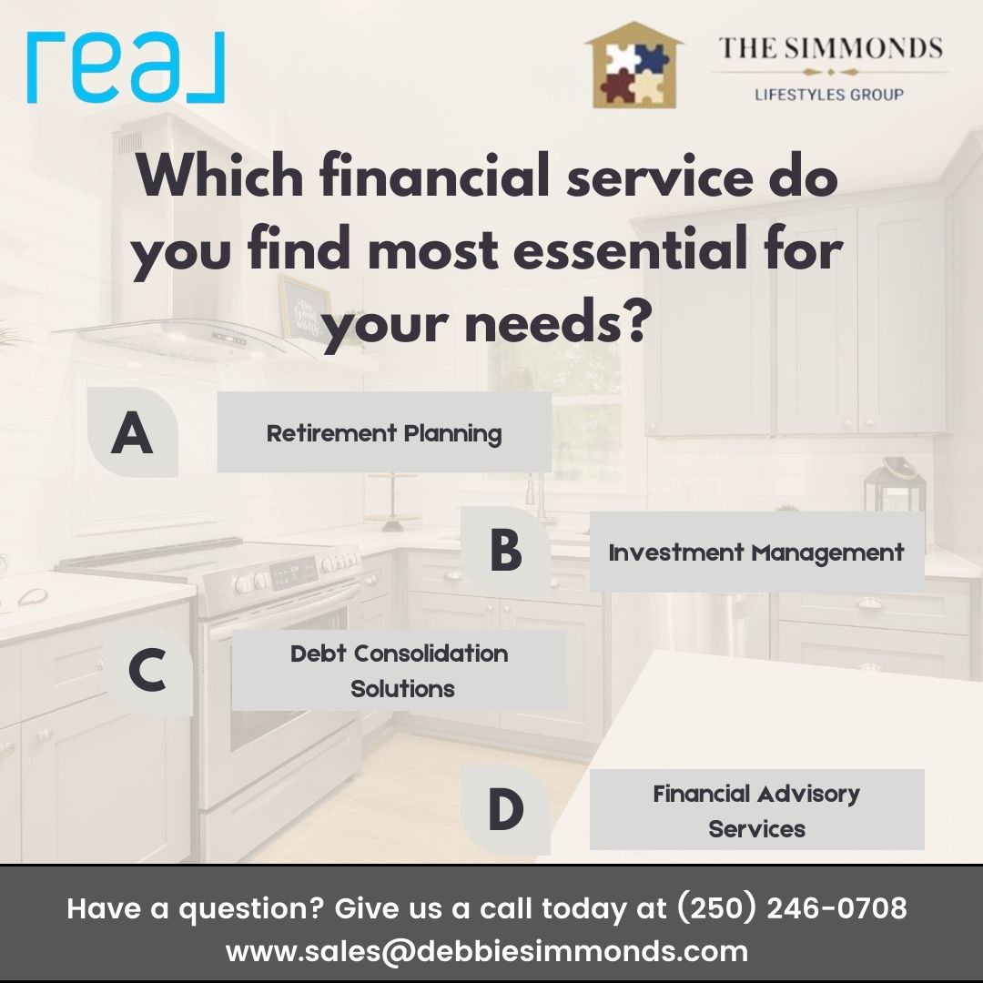 What financial service do you need? Retirement planning, investment management, debt consolidation, or financial advisory? Share your choice below! #FinancialServices #RetirementPlanning #InvestmentManagement #DebtConsolidation #FinancialAdvisory