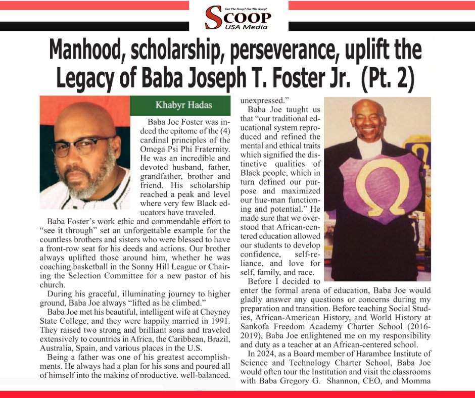 A Legacy of Leadership, Love, and African-Centered Education.
Read: scoopusa-pa.newsmemory.com/?publink=0434c…
.
.
.
.
.
#babajoseph #blackmedia #localnews #community #scoop #news #africanamericans #philadelphia #scoopusamedia #philly #scoopusa #subscribe