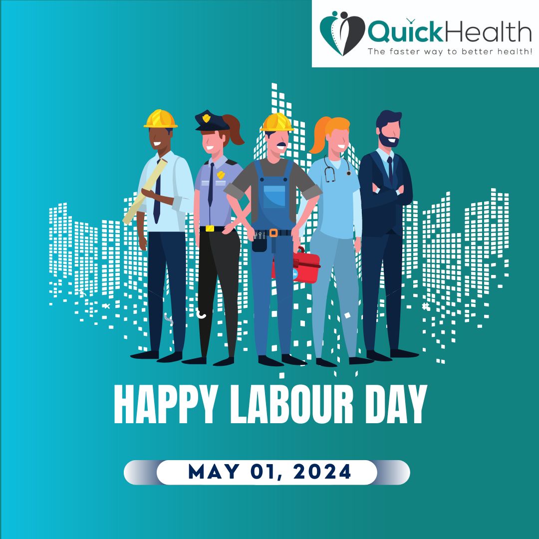 QuickDoctors's tweet photo. Happy Labour Day from Quick Health Doctors. Today, we honor the hard work and dedication of all workers, especially our healthcare heroes. Stay healthy, stay safe, and keep making a difference. #LabourDay #QuickHealth #HealthcareHeroes https://t.co/vFdOwf6oTR